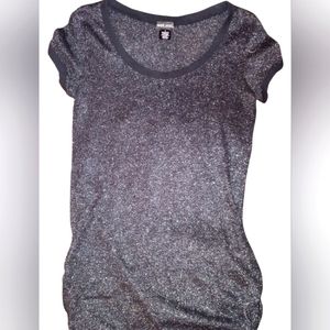 Wet Seal black metallic sheer top. Size large. Brand new, never worn.